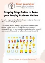 Step by Step Guide to Take your Trophy Business Online - slide 1