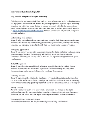 importance of digital marketing 2023