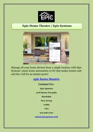 Epic Home Theatre | Epic Systems
