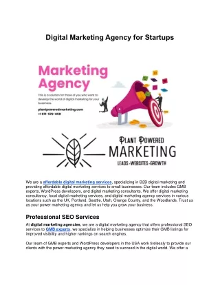 digital marketing agency for startups