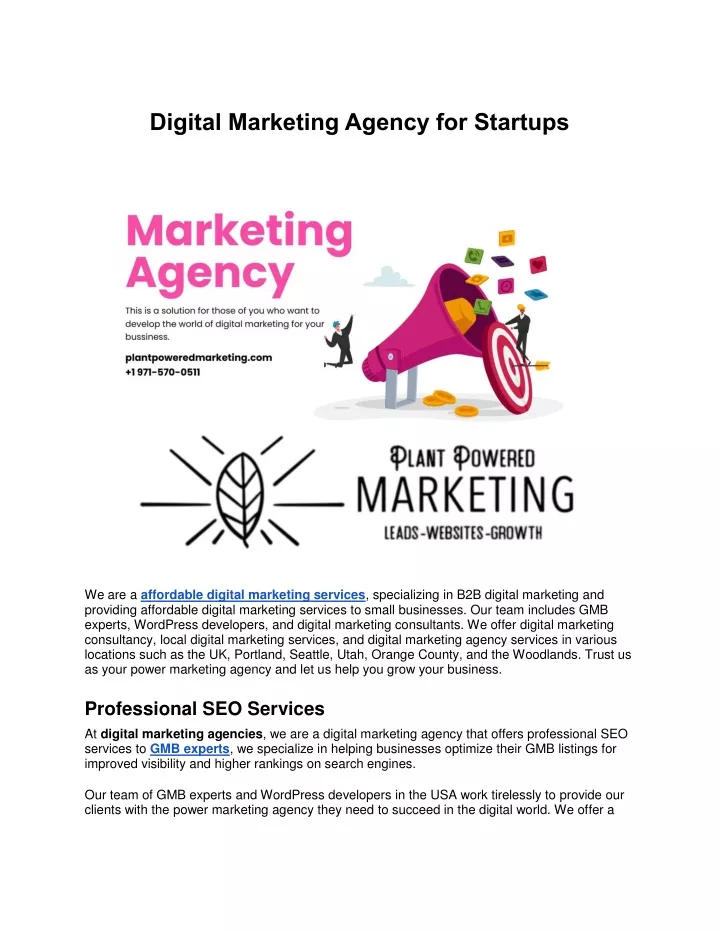 digital marketing agency for startups