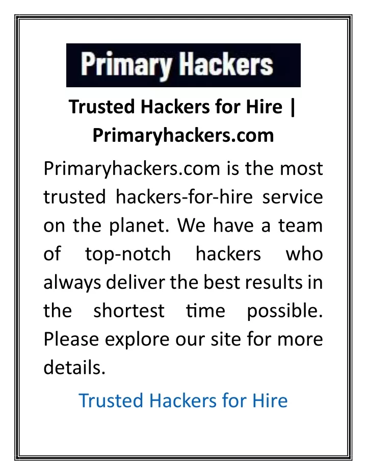 trusted hackers for hire primaryhackers com