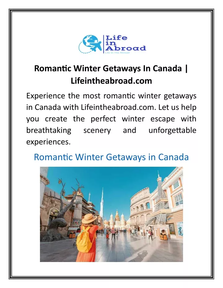 romantic winter getaways in canada