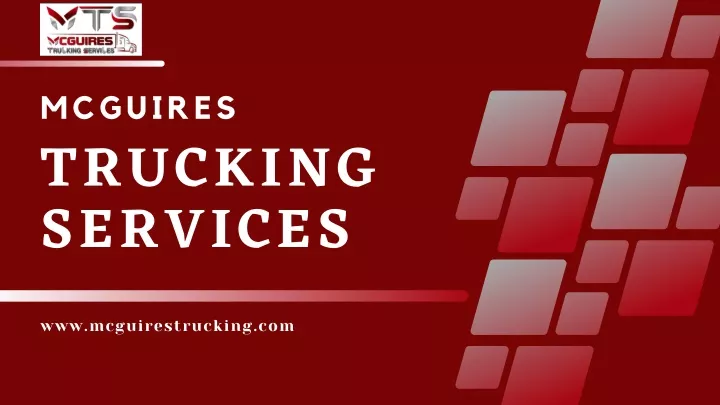 mcguires trucking services