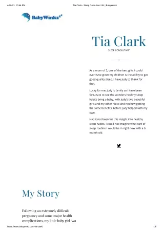 Tia Clark - Sleep Consultant UK _ BabyWinkz