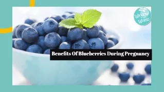 Benefits Of Blueberries During Pregnancy