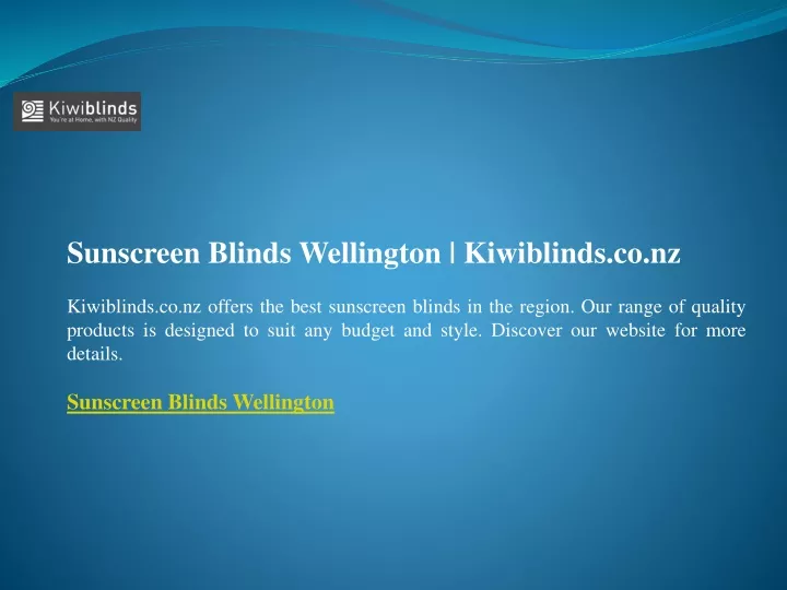 sunscreen blinds wellington kiwiblinds
