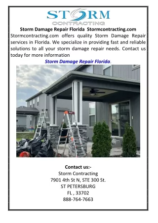 Storm Damage Repair Florida Stormcontracting