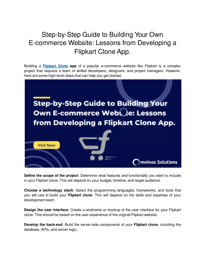 step by step guide to building your