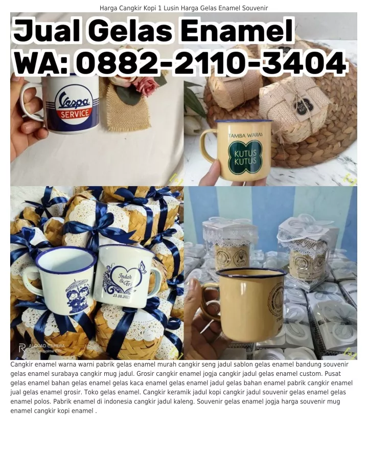 harga cangkir kopi 1 lusin harga gelas enamel