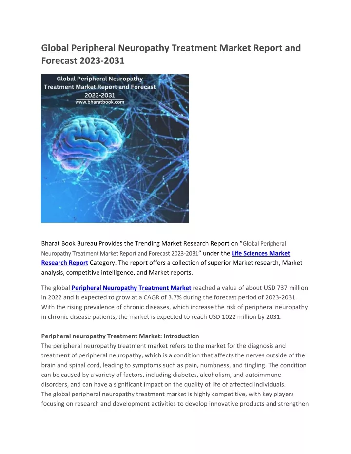 global peripheral neuropathy treatment market