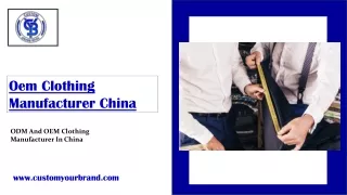 Oem Clothing Manufacturer China