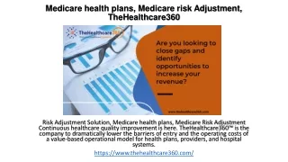 Risk Adjustment Software, Medicare health plans, Medicare risk Adjustment, Risk