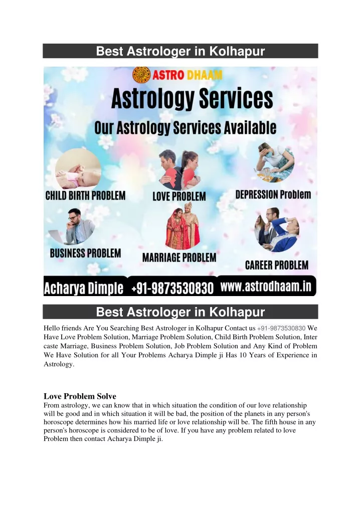 best astrologer in kolhapur