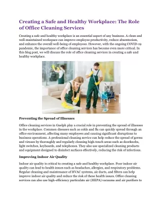 condominium cleaning services Guelph