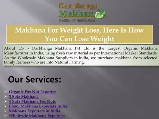 Makhana For Weight Loss, Here Is How You Can Lose Weight