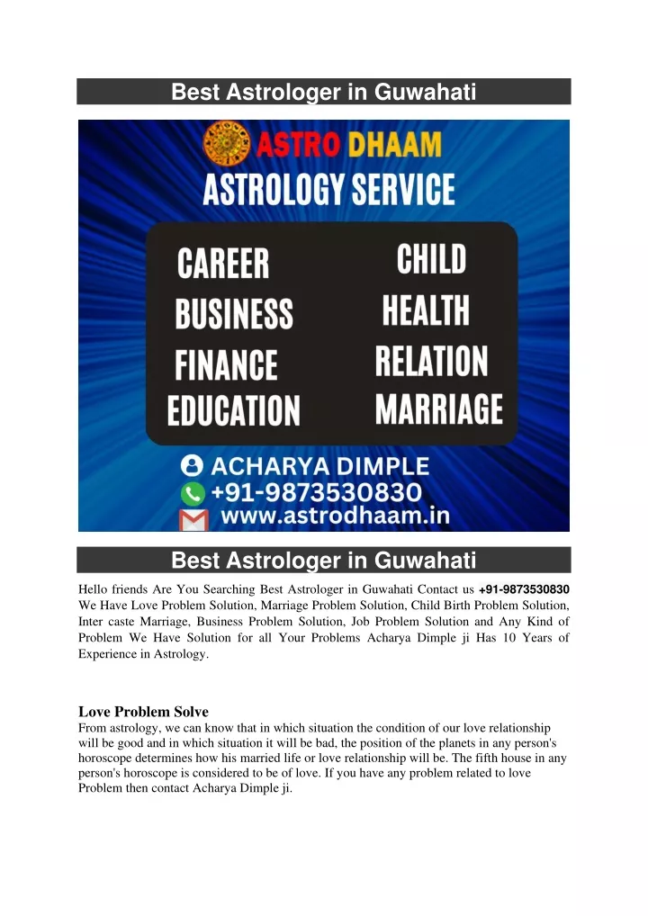 best astrologer in guwahati