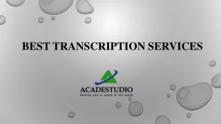 Transcription Services