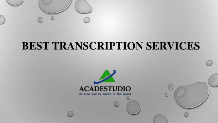 best transcription services