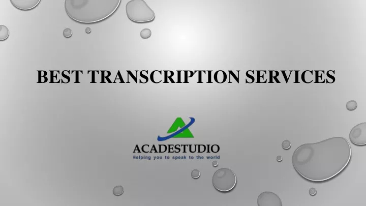 Ppt Transcription Services Powerpoint Presentation Free Download Id12133357 