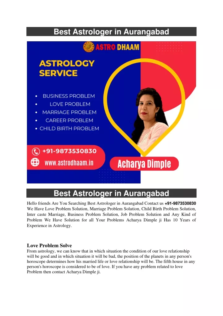 best astrologer in aurangabad