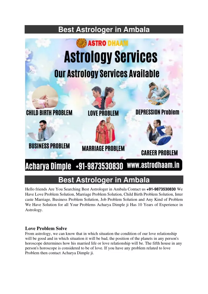 best astrologer in ambala