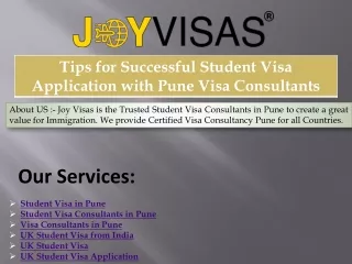 Tips for Successful Student Visa Application with Pune Visa Consultants