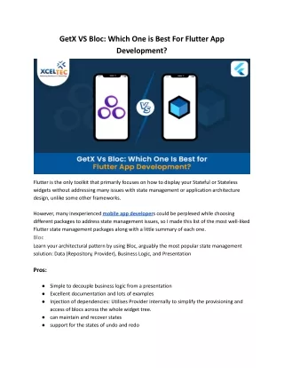 getx vs bloc which one is best for flutter