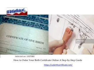 How to Order Your Birth Certificate Online A Step-by-Step Guide