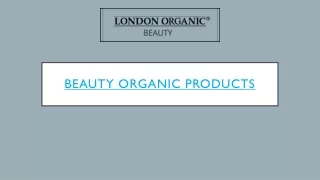 Beauty Organic Products