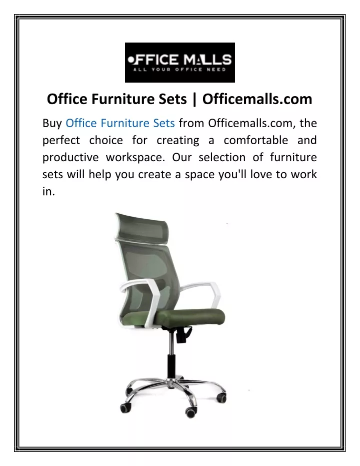 office furniture sets officemalls com