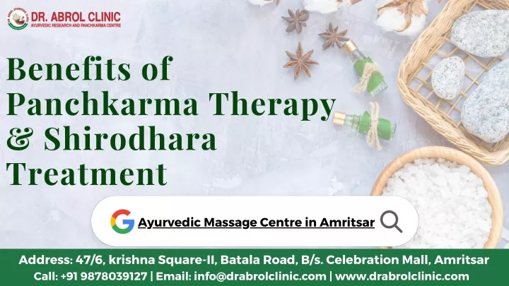 benefits of panchkarma therapy shirodhara