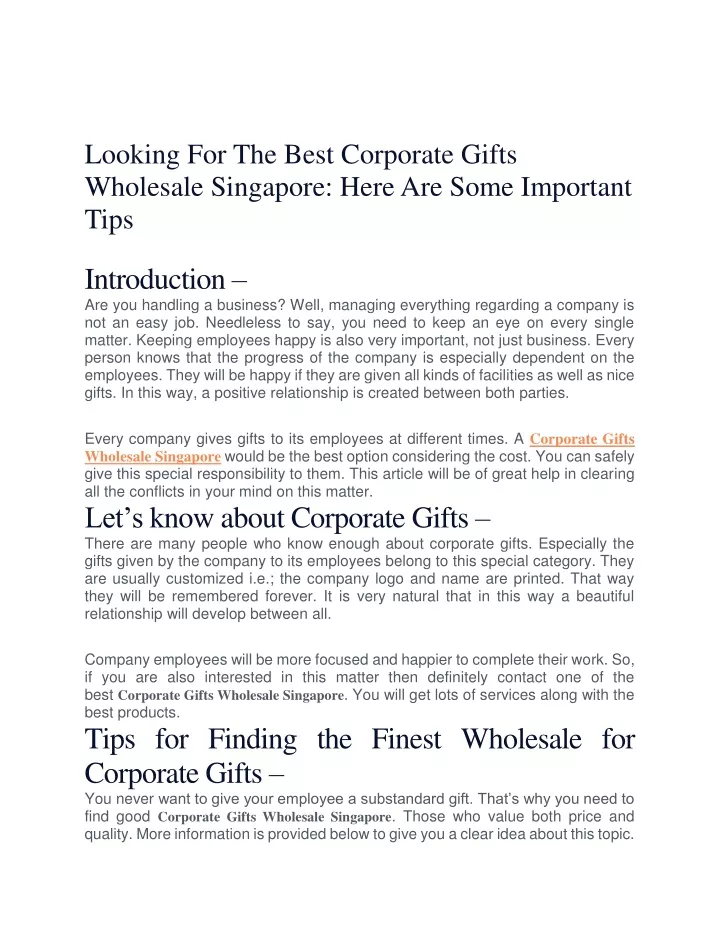 looking for the best corporate gifts wholesale