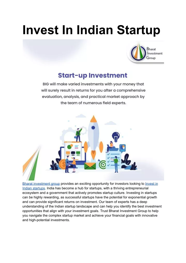 invest in indian startup