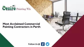 Most Acclaimed Commercial Painting Contractors in Perth