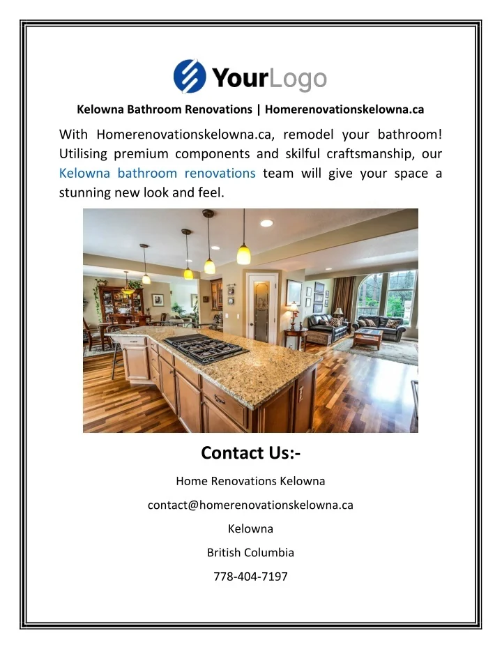 PPT Kelowna Bathroom Renovations Homerenovationskelowna.ca PowerPoint