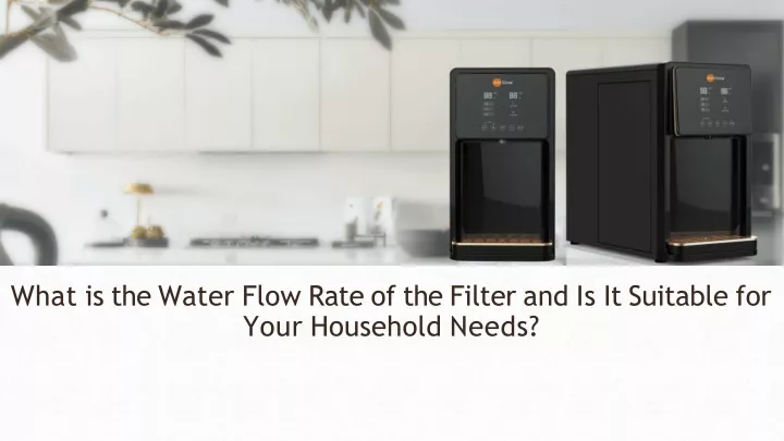 what is the water flow rate of the filter and is it suitable for your household needs