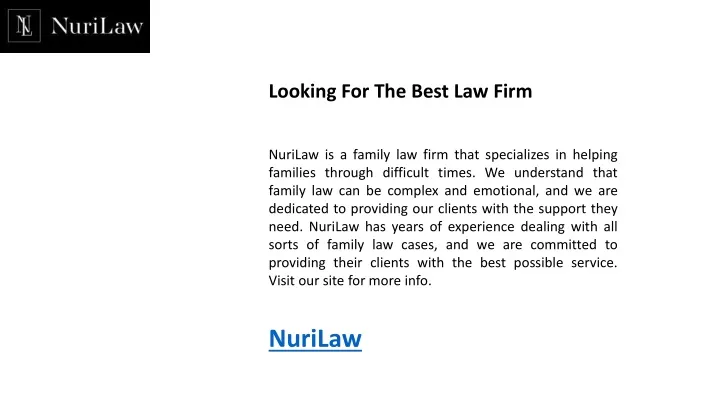 looking for the best law firm