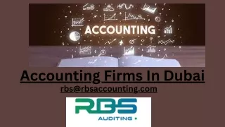 Accounting Firms In Dubai