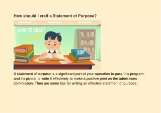how should i craft a statement of purpose