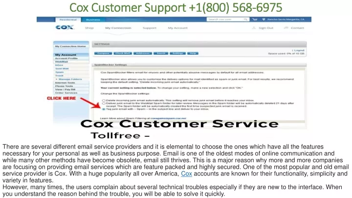 cox customer support 1 800 568 6975