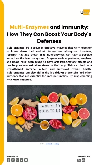 Multi-Enzymes and Immunity: How They Can Boost Your Body's Defenses