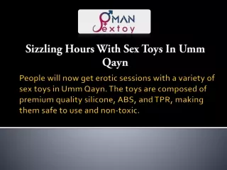 Sizzling Hours With Sex Toys In Umm Qayn