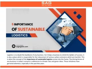 5 Importance of Sustainable Logistics