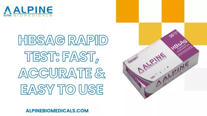 hbsag rapid test fast accurate easy to use