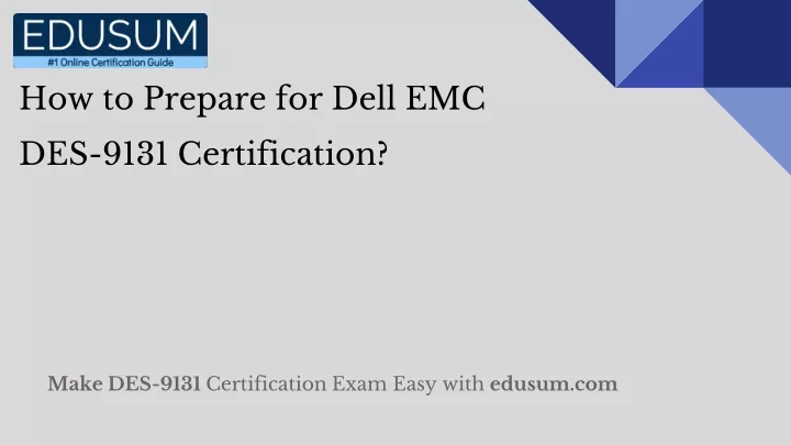 how to prepare for dell emc