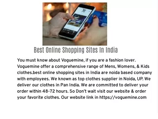 Best Online Shopping Sites In India