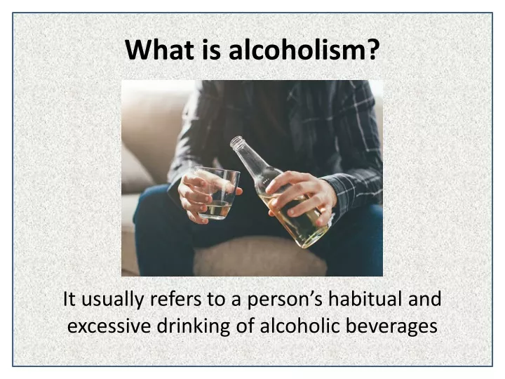 what is alcoholism