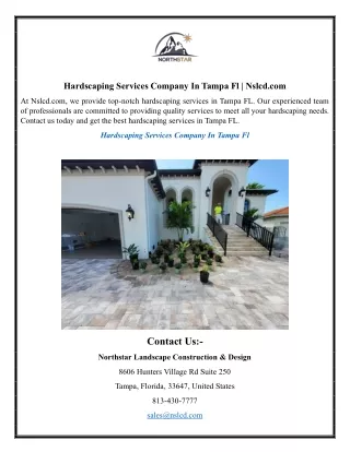 hardscaping services company in tampa fl nslcd com