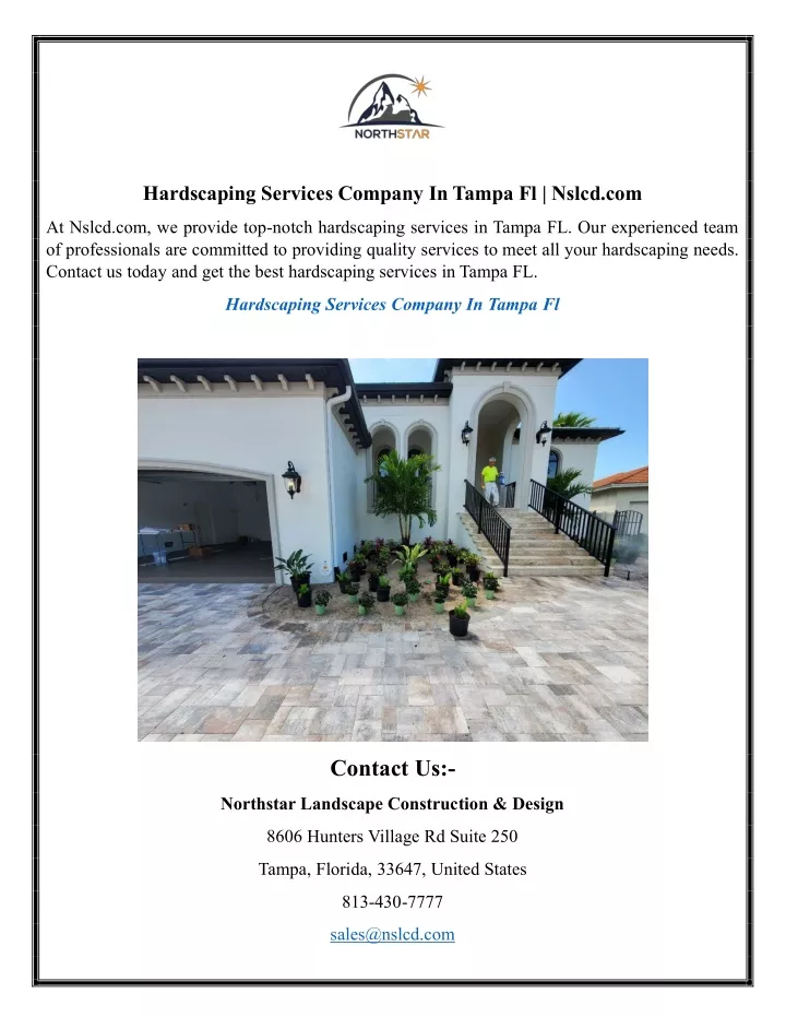 hardscaping services company in tampa fl nslcd com